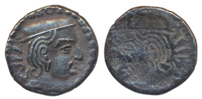 Lot 8 - Ancient, Western Kshatrapas, Kardamaka Family, Vijayasena, son of Damsena as Mahakshatrapa SE 165,Silver Drachma,2.07g