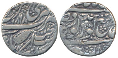 Lot 25 - Independent Kingdoms, Sikhs, Amritsar Mint, Silver Rupee, VS 1868 (1811 AD), Nanakshahi couplet