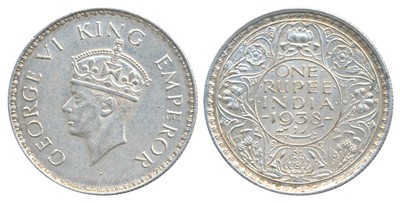 Lot 64 - British India, George VI, Silver Rupee, 1938, Bombay Mint
