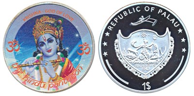 Lot 184 - Foreign Coins, Palau, Silver plated on Cupro Nickel One Dollar