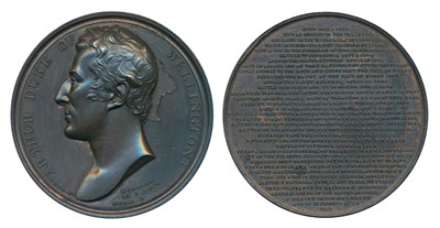 Lot 198 - Medals, Arthur Duke Wellington, Copper Medal, 1819