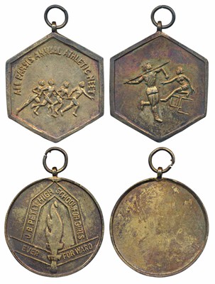 Lot 204 - Medals, All Parsis Annual Athletic Meet, Gold Gilt on Copper