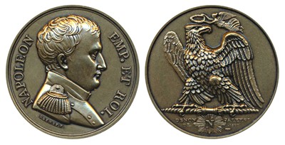 Lot 221 - Medals, Napoleon, Bronze Medal, obv. Napoleon in Field Marshal uniform with legend