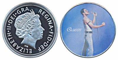 Lot 224 - Medals, Freddie Mercury, Copper Nickel
