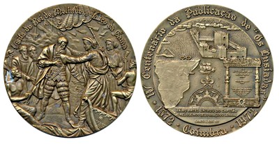 Lot 240 - Medals, Vasco Da Gama, Indo Portugese, Bronze Medallion, 1972