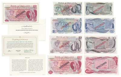 Lot 283 - Paper Money, Northern Ireland, set of 1, 5, 10 & 100 Pounds